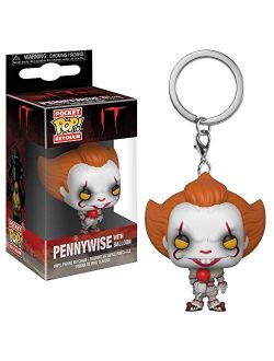 Pop Keychain: Horror It - Pennywise with Balloon Collectible Figure, Multicolor