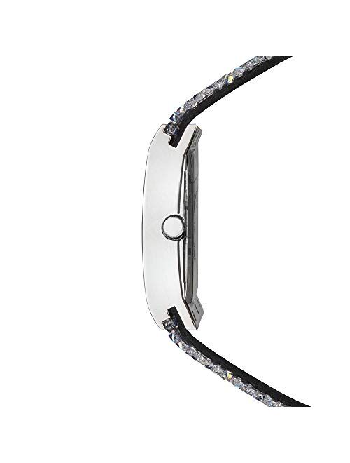 Seksy Women's Swarovski Crystal Bracelet Watch Made with Swarovski Crystals on Strap, Water Resistant, Adjustable