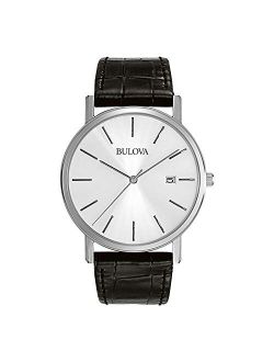 Men's Classic Leather Strap Watch - 96B104