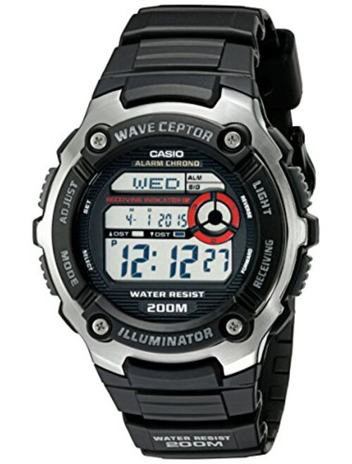 Casio Men's WV200A-1AV Waveceptor Dive Watch with Black Band