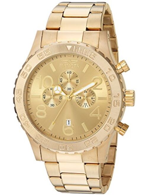 Invicta Men's Specialty Gold Tone Stainless Steel Quartz Chronograph Watch, Gold (Model: 1270)