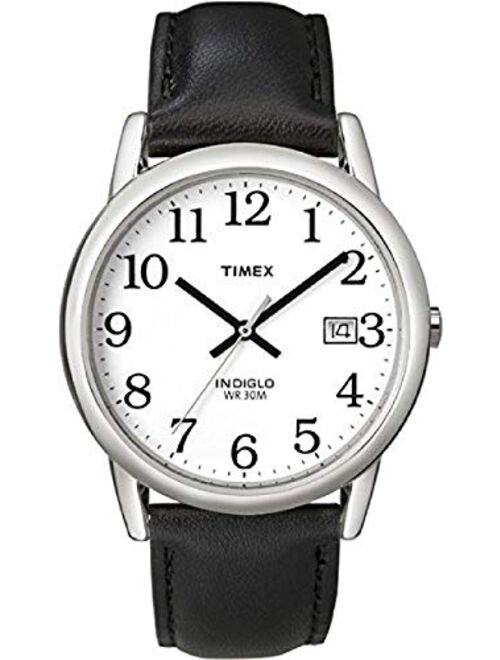 Timex Men's Easy Reader Date Leather Strap Watch