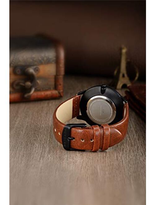 Men's Watches Cool Black Blue Business Casual Waterproof Quartz Analog Wrist Watch for Men Swiss Brand
