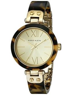 Women's 10/9652CHTO Gold-Tone Tortoise Resin Bracelet Watch