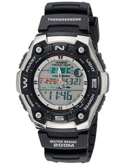 Men's AQW101-1AVCF Active Dial Multi-Task Gear Sport Watch