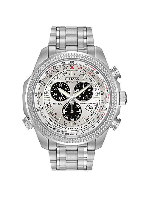 Citizen Men's Eco-Drive Chronograph Watch with Perpetual Calendar and Date, BL5400-52A