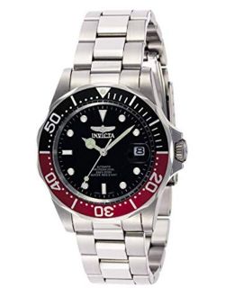 Men's Pro Diver 40mm Stainless Steel Automatic Watch, Silver/Black (Model: 9403)
