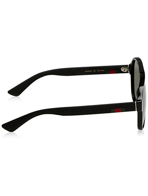 Gucci Urban Oversized Sunglasses, Lens-59 Bridge-11 Temple-145, Black / Green / Black