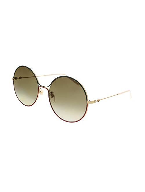Gucci GG0395S Gold/Green Red/Brown Gradient One Size