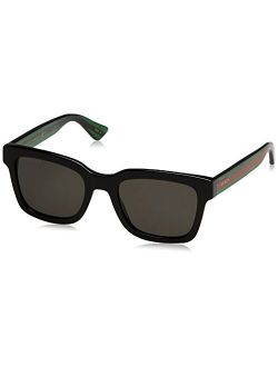 GG0001S 006 Shiny Black GG0001S Square Sunglasses Polarised Lens Category