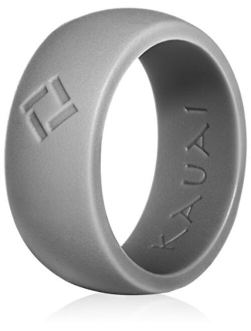 KAUAI Silicone Wedding Ring for Men, 8 Rings/Active X2 Series, Extra Strength and Leading-Edge Comfort - 8.5 mm Wide - 2.7mm Thick