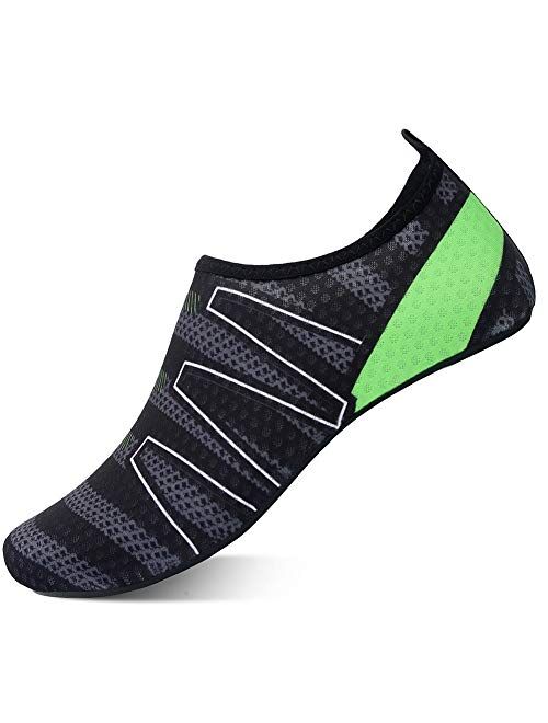 QACOHU Womens Mens Water Shoes Barefoot Skin Shoes Quick-Dry Water Shoe for Dive Surf Swim Beach Yoga