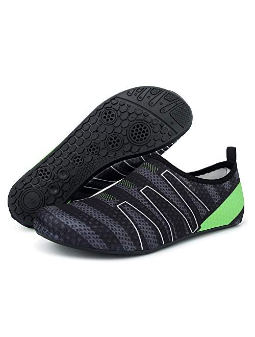 QACOHU Womens Mens Water Shoes Barefoot Skin Shoes Quick-Dry Water Shoe for Dive Surf Swim Beach Yoga