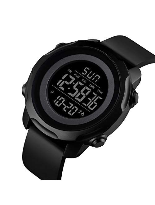 Men's Digital Sports Watch Military Electronic Waterproof Wrist Watches for Men with Stopwatch Alarm LED Backlight