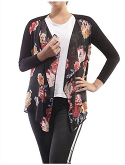 AMORE ALLFY All for You Women's Soft Drape Cardigan Long Sleeve Made in USA
