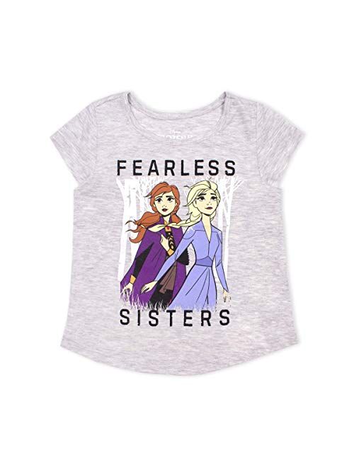 Disney 3-Pack Frozen II T Shirts for Girls and Toddlers with Princess Elsa and Anna