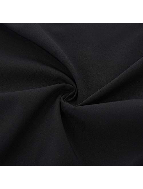 Belle Poque Summer Short Sleeve Office Button Down Blouse Stripe Shirt Tops with Bow Tie BP573