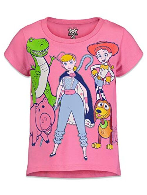 Disney Toy Story Girls 4 Pack Short Sleeve T-Shirts