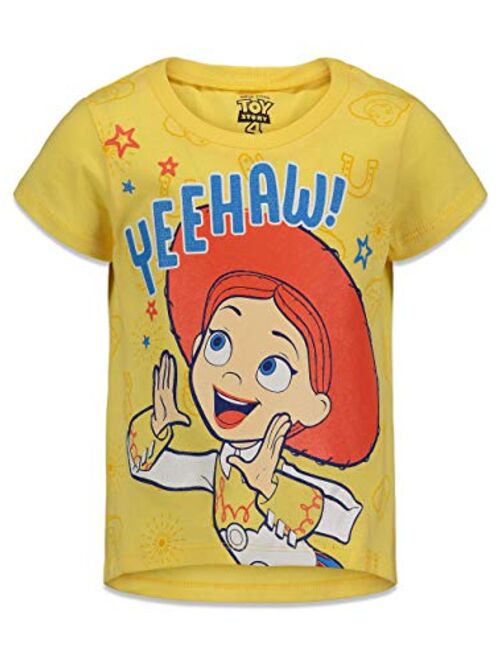 Disney Toy Story Girls 4 Pack Short Sleeve T-Shirts