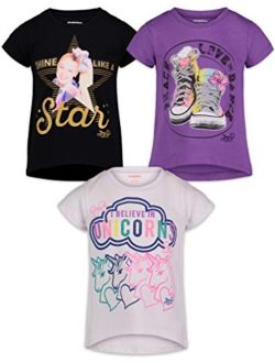 JoJo Siwa Girls Fashion 3 Pack T-Shirts