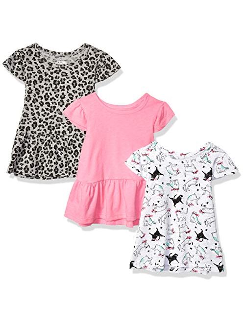 Amazon Brand - Spotted Zebra Girls Short-Sleeve Flutter T-Shirts