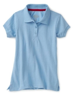 Girls' Short Sleeve Pique Polo Shirt