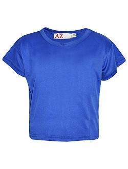 A2Z 4 Kids Girls Top Kids Plain Color Stylish Fahsion Trendy T Shirt Crop Top