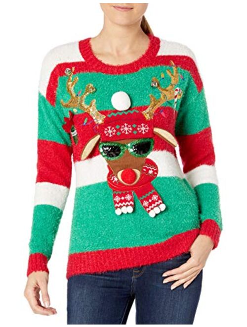 Blizzard Bay Women's Ugly Christmas Reindeer Sweater