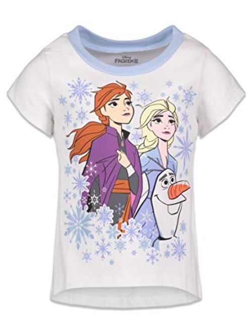 Disney Frozen Girls 3 Pack Short Sleeve T-Shirts