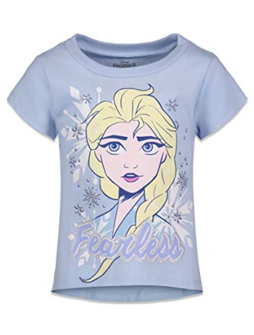 Disney Frozen Girls 3 Pack Short Sleeve T-Shirts