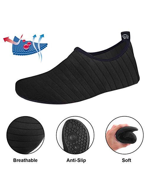 Water Shoes, Konikit Quick-Dry Aqua Socks Barefoot Shoes for Water Sports Yoga Exercise Men Women Kids