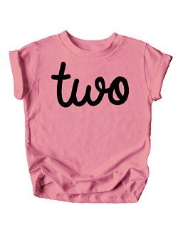 Olive Loves Apple Girls 2nd Birthday Two Shirt for Toddler Girls Second Birthday Outfit