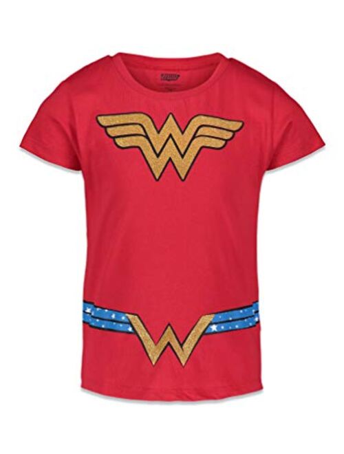 DC Comics Wonder Woman Girls 4 Pack T-Shirts