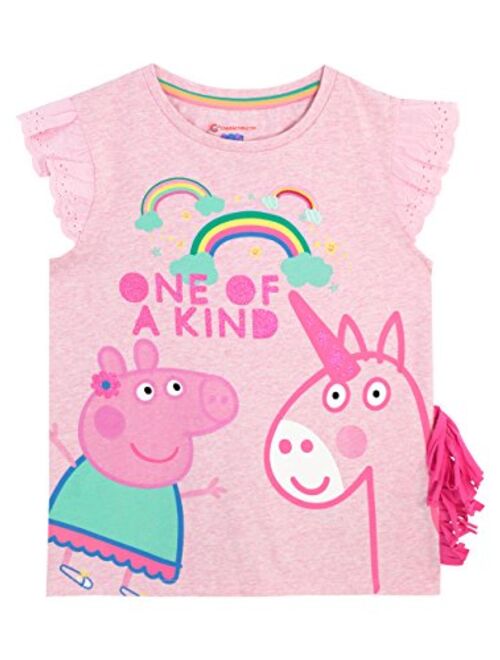 Peppa Pig Girls' Peppa & Unicorn T-Shirt