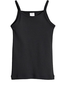 City Threads Girls' 100% Cotton Camisole Cami Tank Top Tee - Made in USA