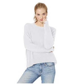 Amazon Brand - Daily Ritual Women's 100% Cotton Boxy Crewneck Pullover Sweater