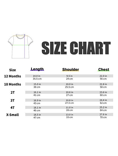 A&J DESIGN Baby & Toddler Heavyweight Cotton Short Sleeve T-Shirts