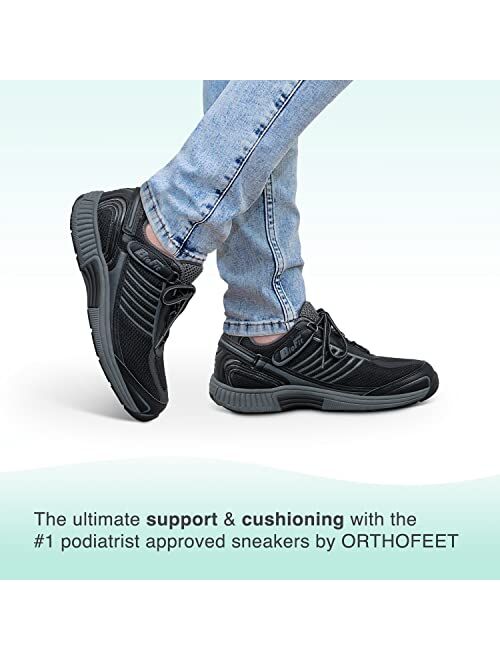 Orthofeet Proven Plantar Fasciitis and Foot Relief. Extended Widths. Bunions Orthopedic Walking Shoes Diabetic Arch Support Women's Sneakers, Verve