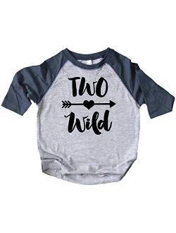 Olive Loves Apple Two Wild 2nd Birthday Girls Shirt for Toddler Girls Second Birthday Outfit