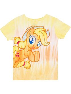 Girls Tie Dye Graphic T-Shirt - Rainbow Dash, Pinkie Pie, Twilight Sparkle, Apple Jack, Sizes 4-6X