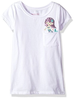 Colette Lilly Girls' Short Sleee Sequin Tee