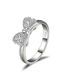 JewelryPalace Cubic Zirconia Anniversary Wedding Ring 925 Sterling Silver