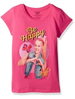 Jojo Siwa Girls' Little Happy Short Sleeve T-Shirt