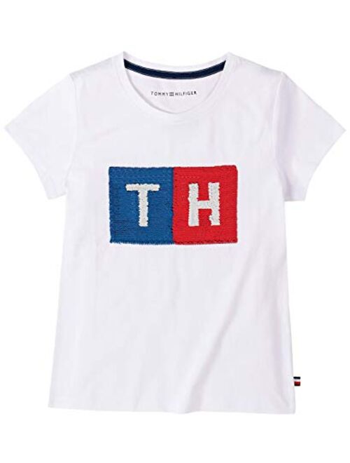 Tommy Hilfiger Girls Flippable Sequin Tee Shirt T-Shirt