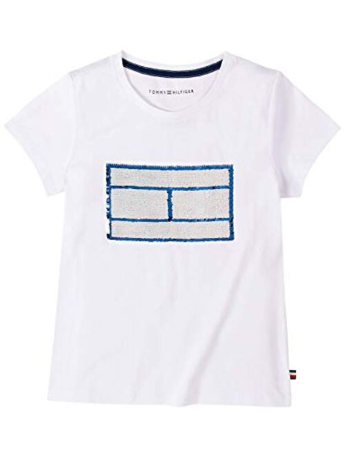 Tommy Hilfiger Girls Flippable Sequin Tee Shirt T-Shirt