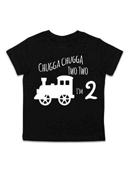 Oliver and Olivia Apparel 2nd Birthday Shirt Train 2nd Birthday Shirt Two Years Old