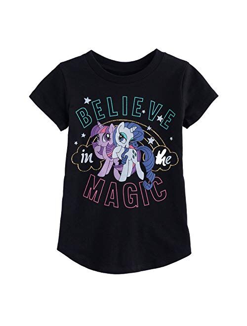 Jumping Beans Girls 4-10 My Little Pony Magic Rarity & Twilight Sparkle Graphic Tee