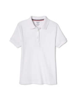 Girls' Short Sleeve Interlock Polo with Picot Collar (Standard & Plus)