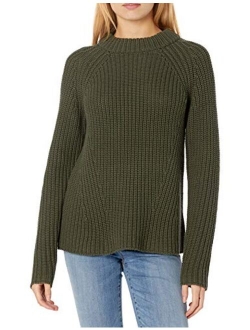 Amazon Brand - Goodthreads Women's Relaxed Fit Cotton Shaker Stitch Mock Neck Sweater