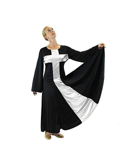 Danzcue Womens Praise Cross Long Dress
